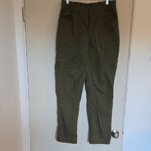 REI Olive Green Convertible Cargo Pants